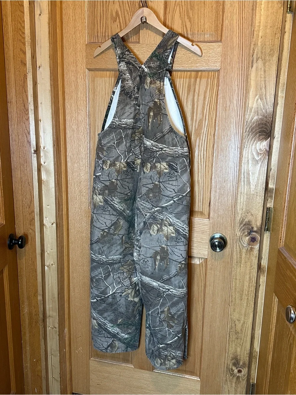 CARHARTT Camo Bib Overalls Youth Size 14 Mossy Oak- Insulated Waist to Ankles